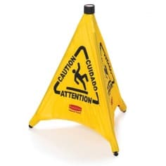 Предупреждающий знак "Внимание, мокрый пол" складной 76 см. FG9S0100YEL